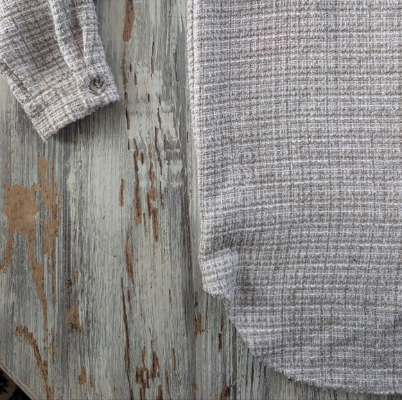 Anthropologie Just Female Metz Shirt Jacket Tan Women's Small - Picture 3 of 6